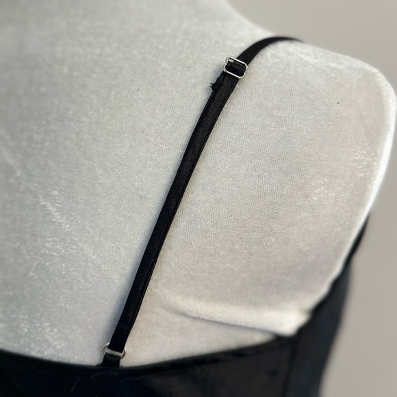 💎LBD💎 Black Satin Slip Dress - Picture 5 of 8